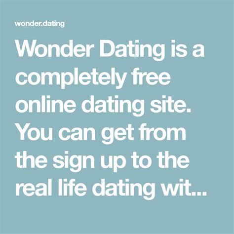 wonder dating online